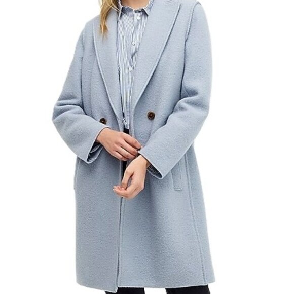 NWT-6-J.Crew Daphne Topcoat In Italian Boiled Wool